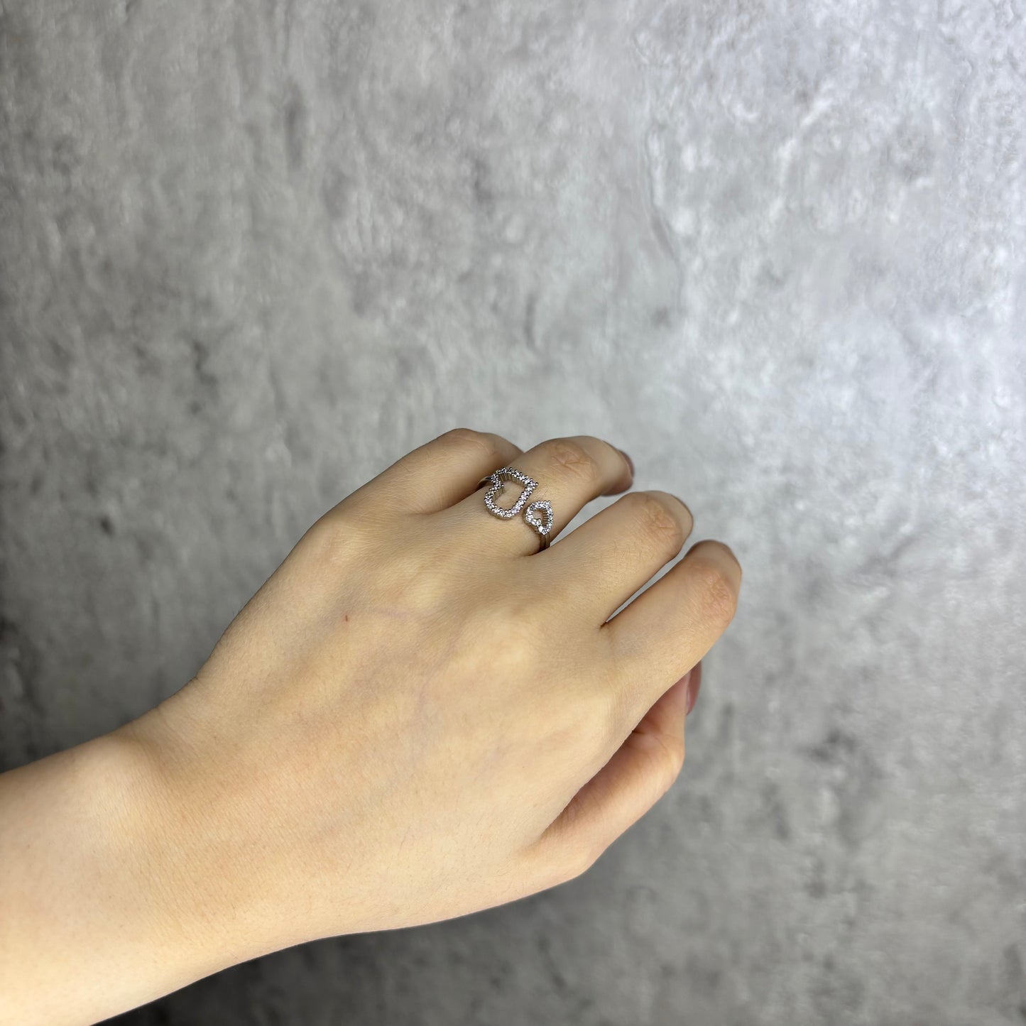 Anillo doble corazón