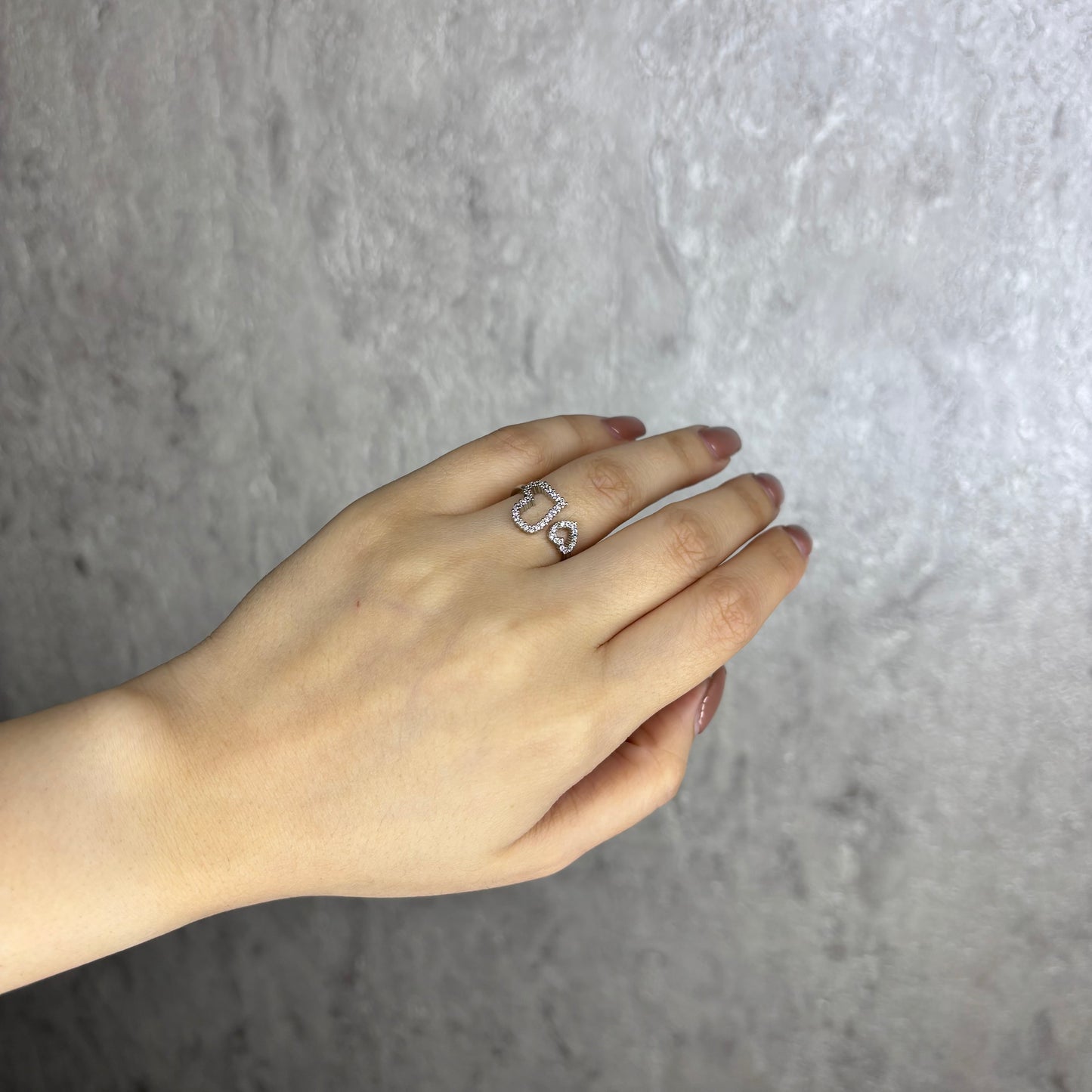 Anillo doble corazón